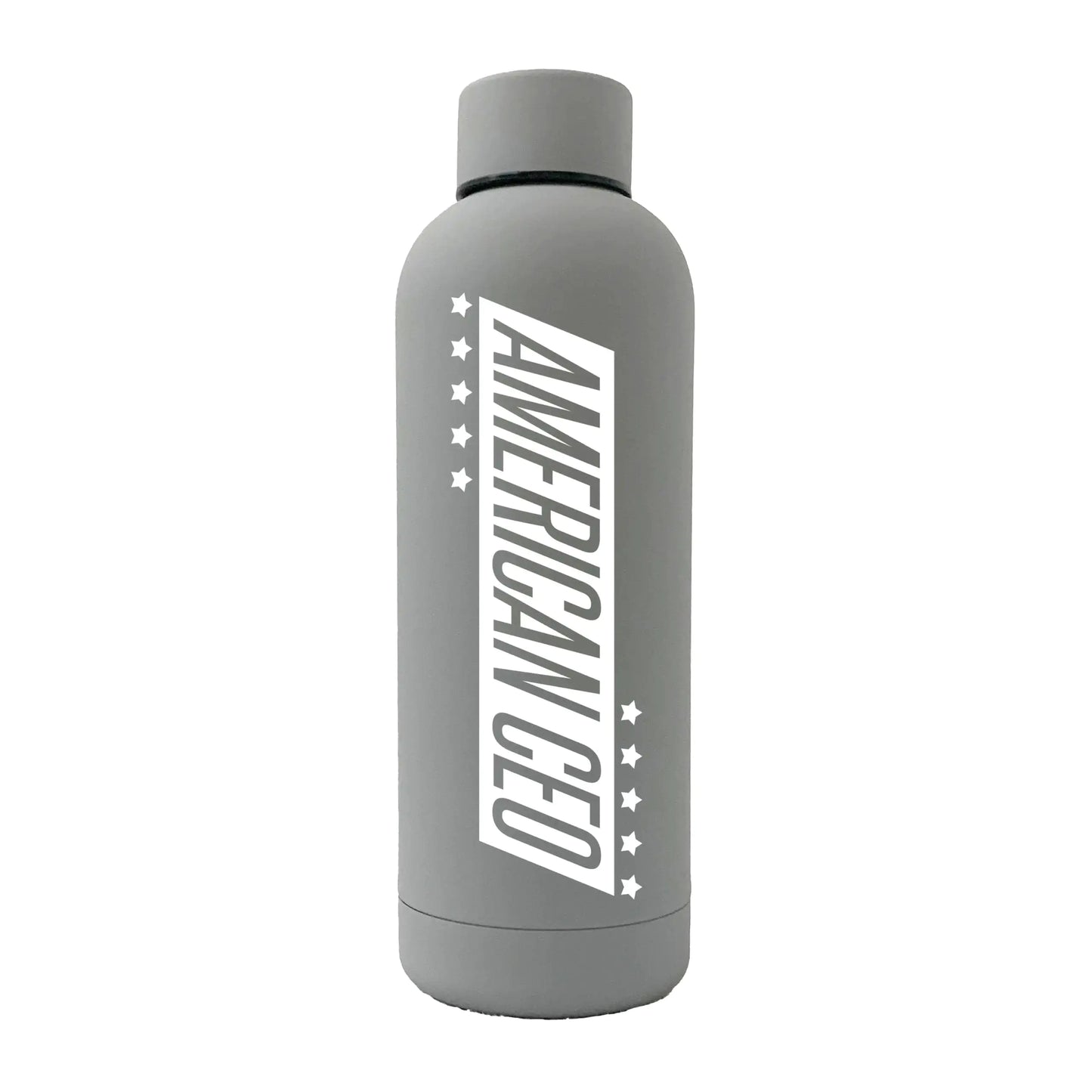10 Stars American CEO 17oz Stainless Steel Water Bottle (Rubber Finish)