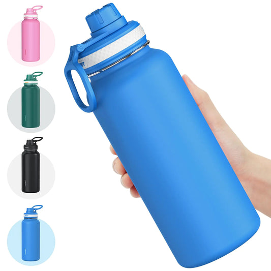 TOURIT 32 oz Insulated Water Bottle Stainless Steel Water Bottles With Handle